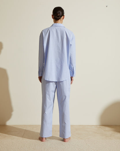 Eze Cotton Set - Placid Blue and White Stripe