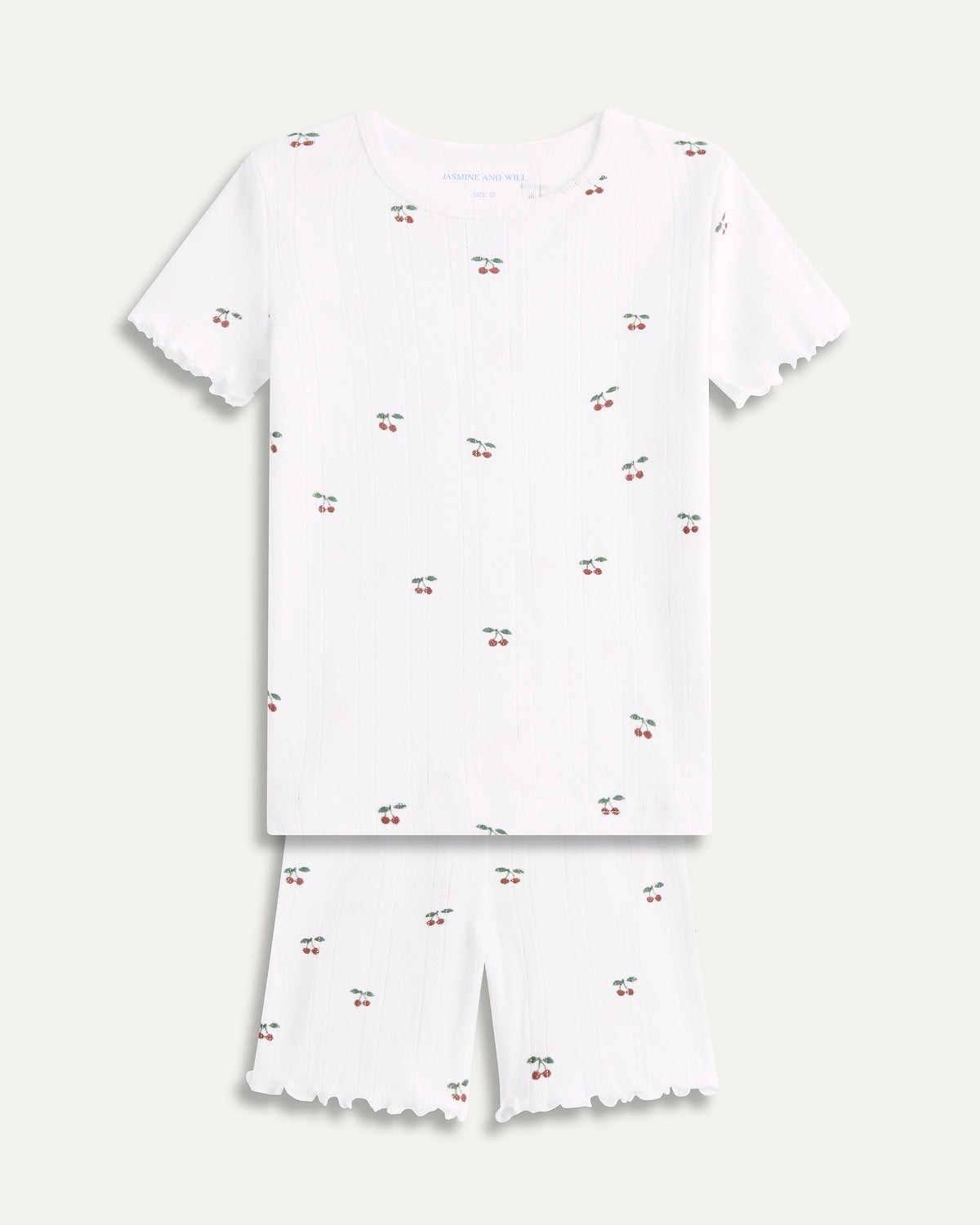 Pointelle Junior Set - Cherries