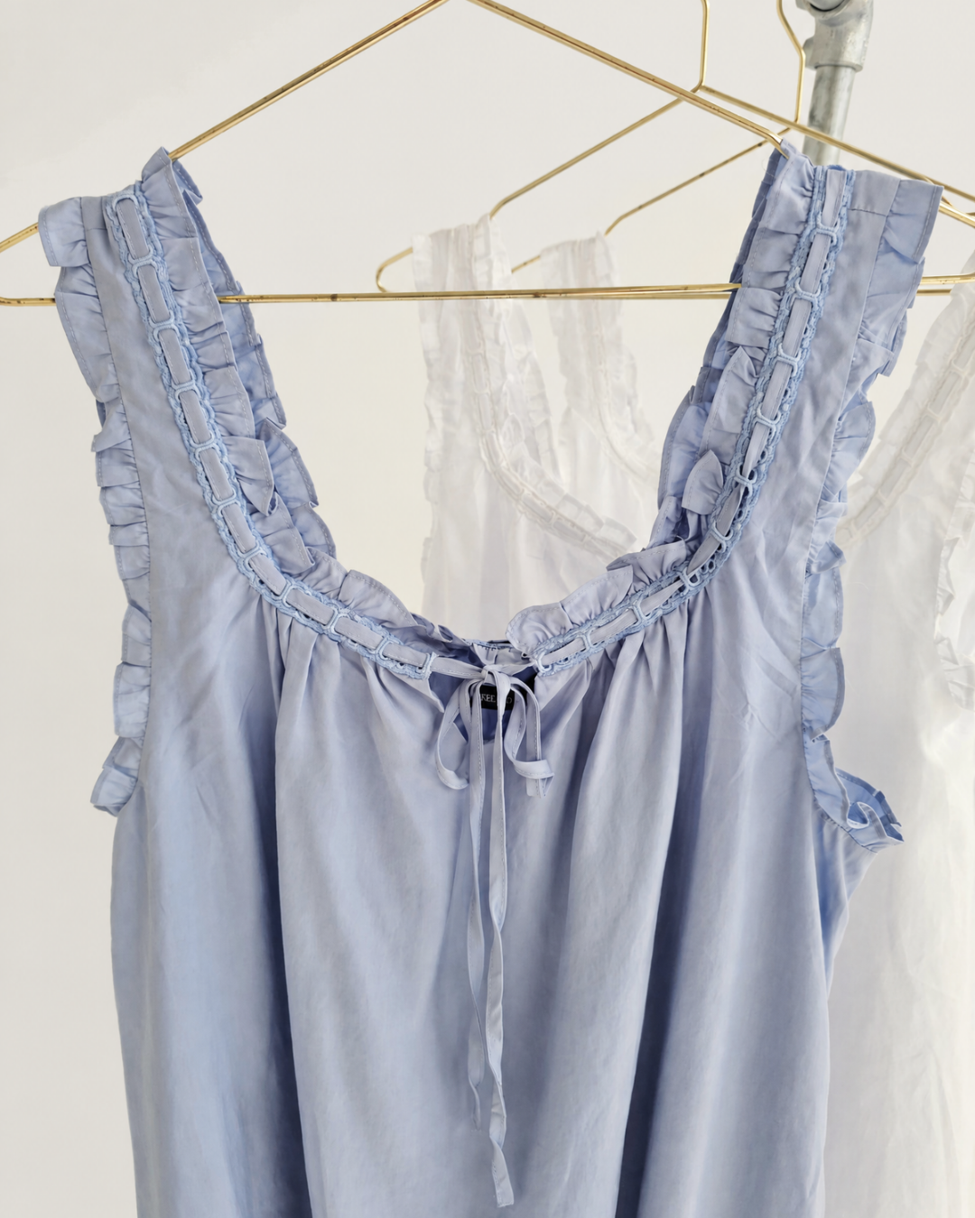 Fleur Luxe Lounge Dress - Blue Tencel™