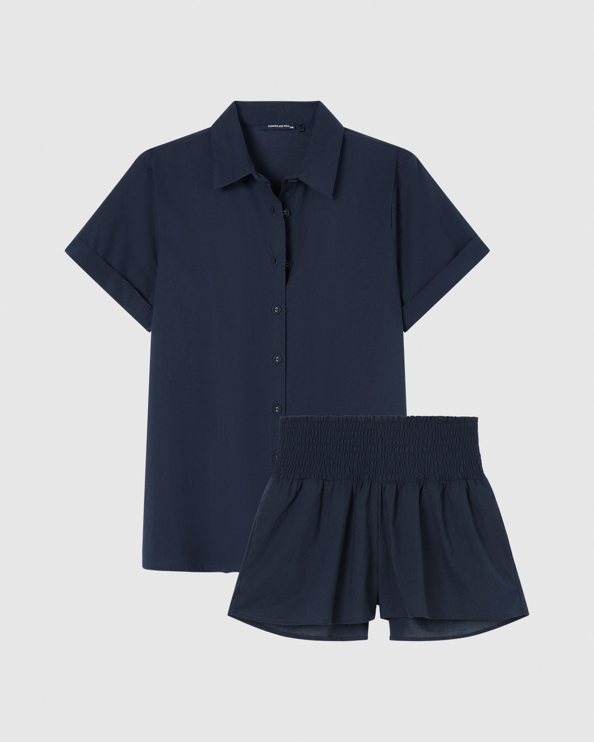 Reims Cotton Set - Navy (Maternity Friendly)