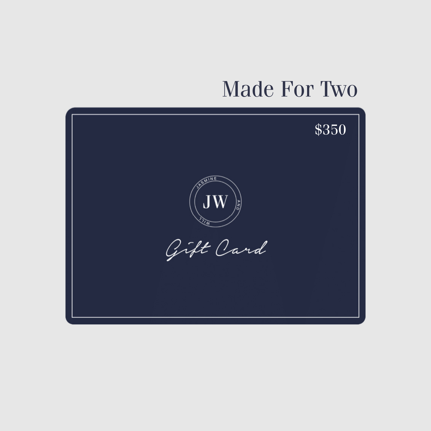 Jasmine & Will Gift Card