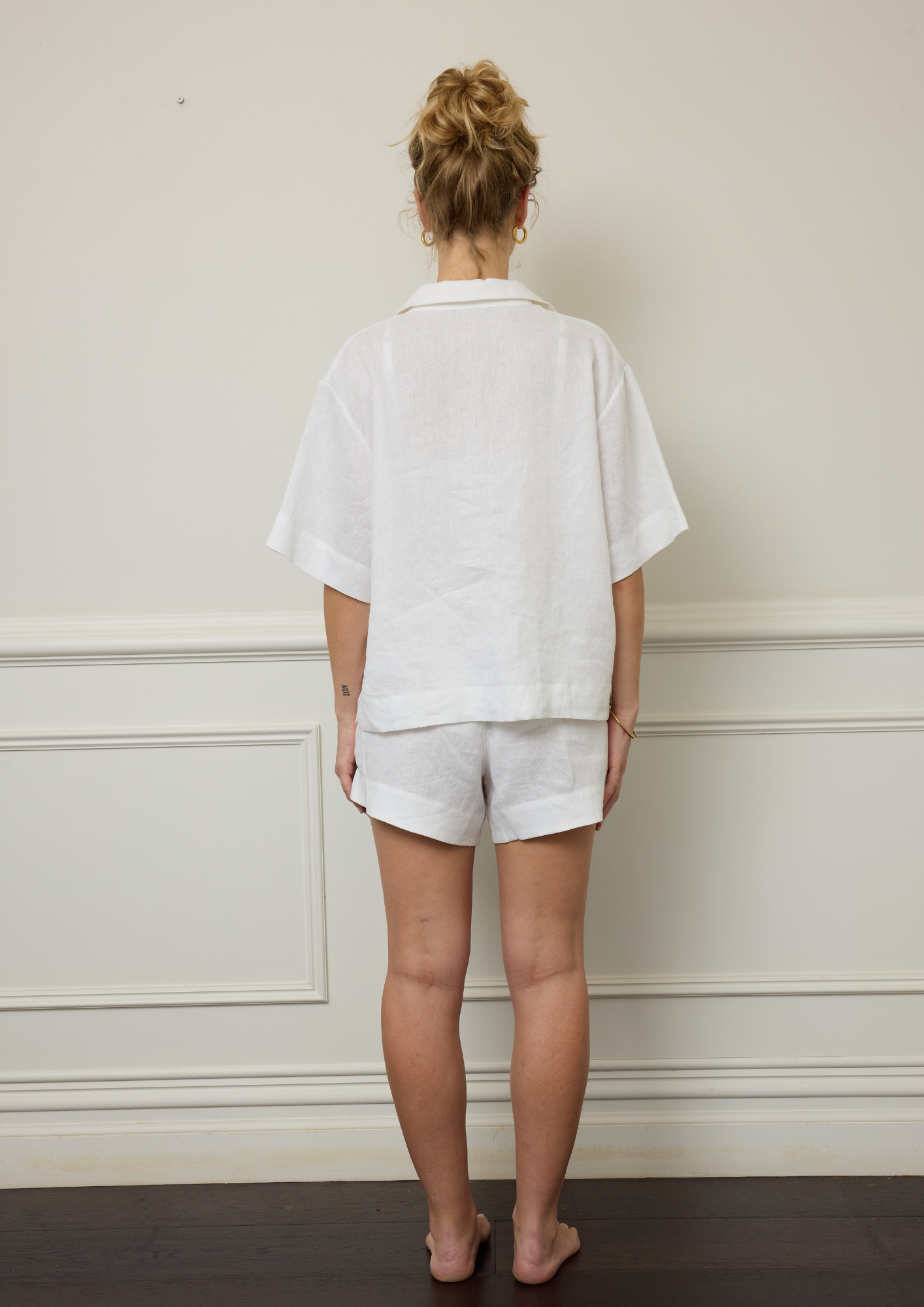 Paloma Linen Set - White