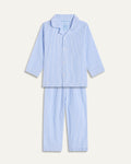 Seersucker Stripe Junior Set - Blue