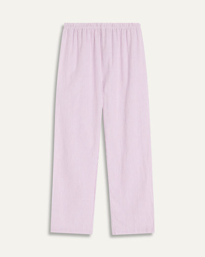 Seersucker Stripe Junior Set - Purple