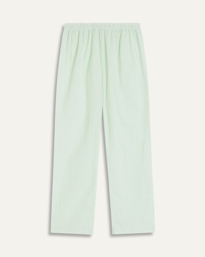 Seersucker Stripe Junior Set - Green