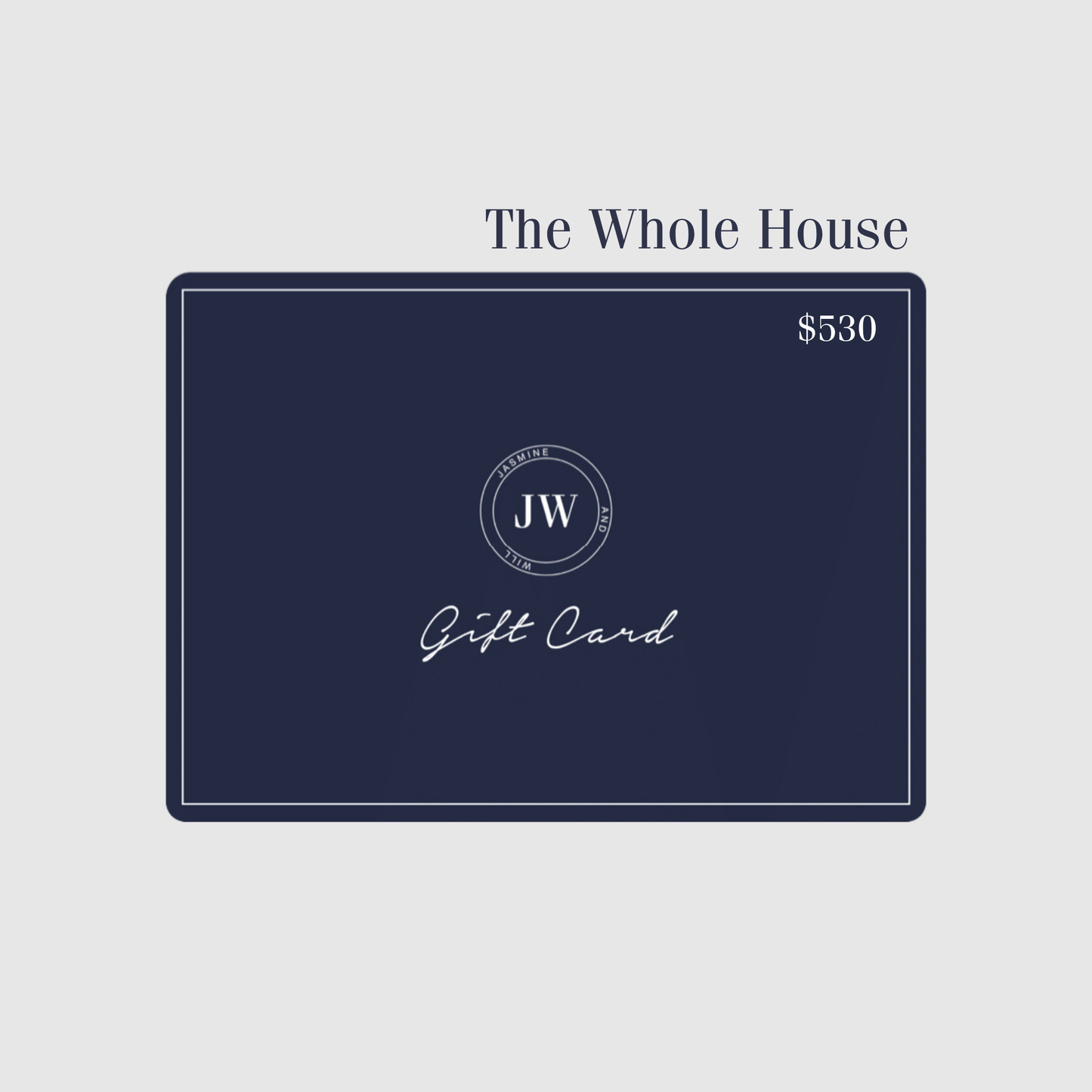 Jasmine & Will Gift Card