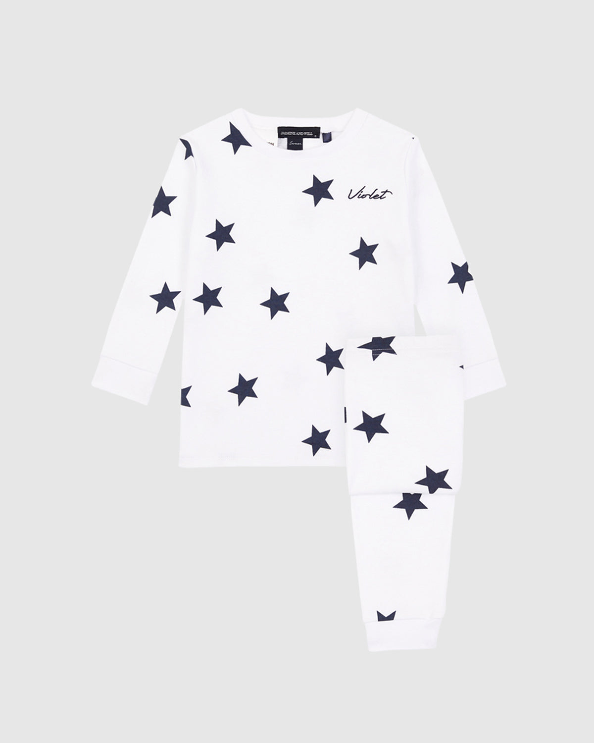 Load image into Gallery viewer, Junior Stretch Cotton Starry Nights Pyjama Set
