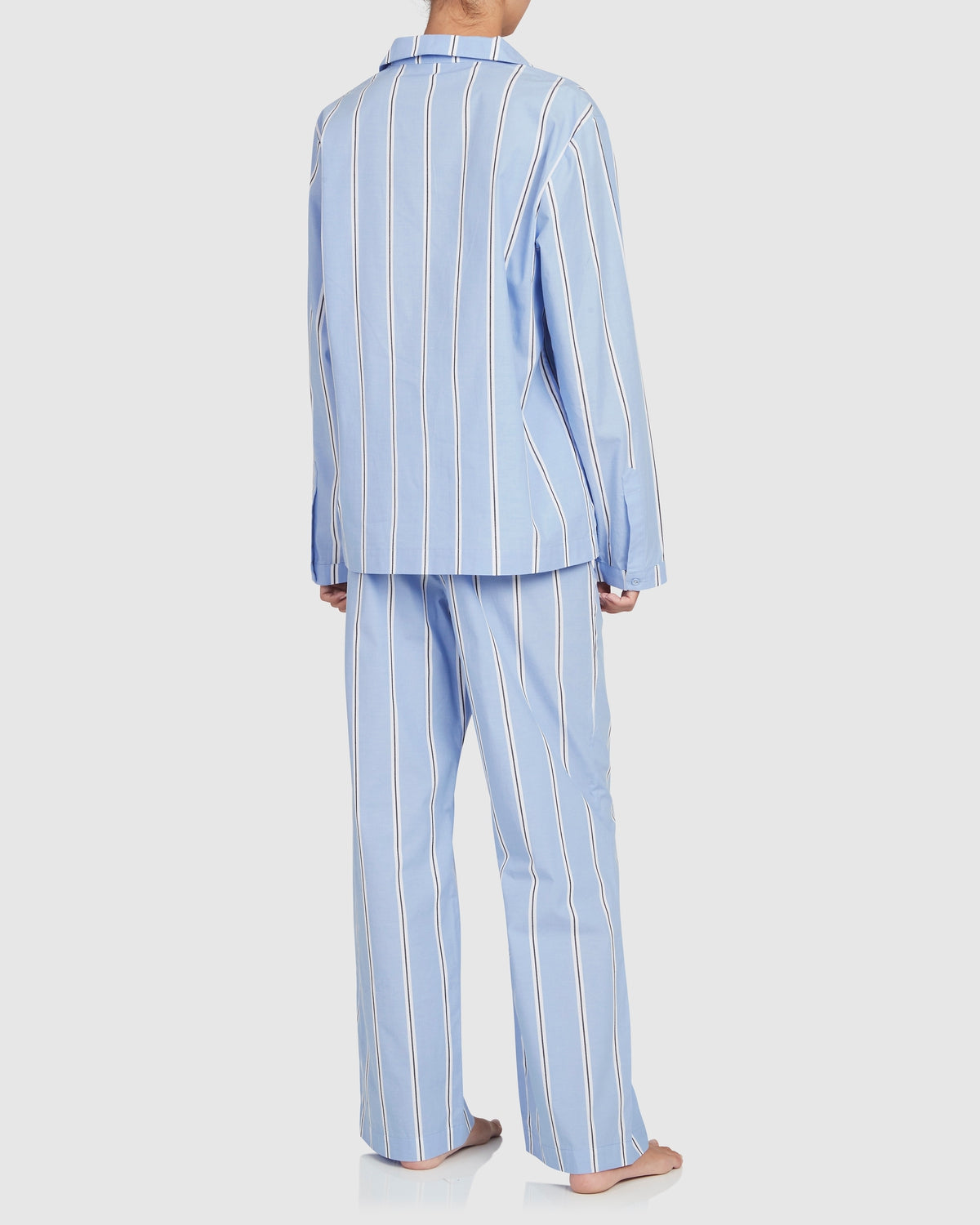 Unisex Cotton Onassis Set - Wide Blue Black Stripe
