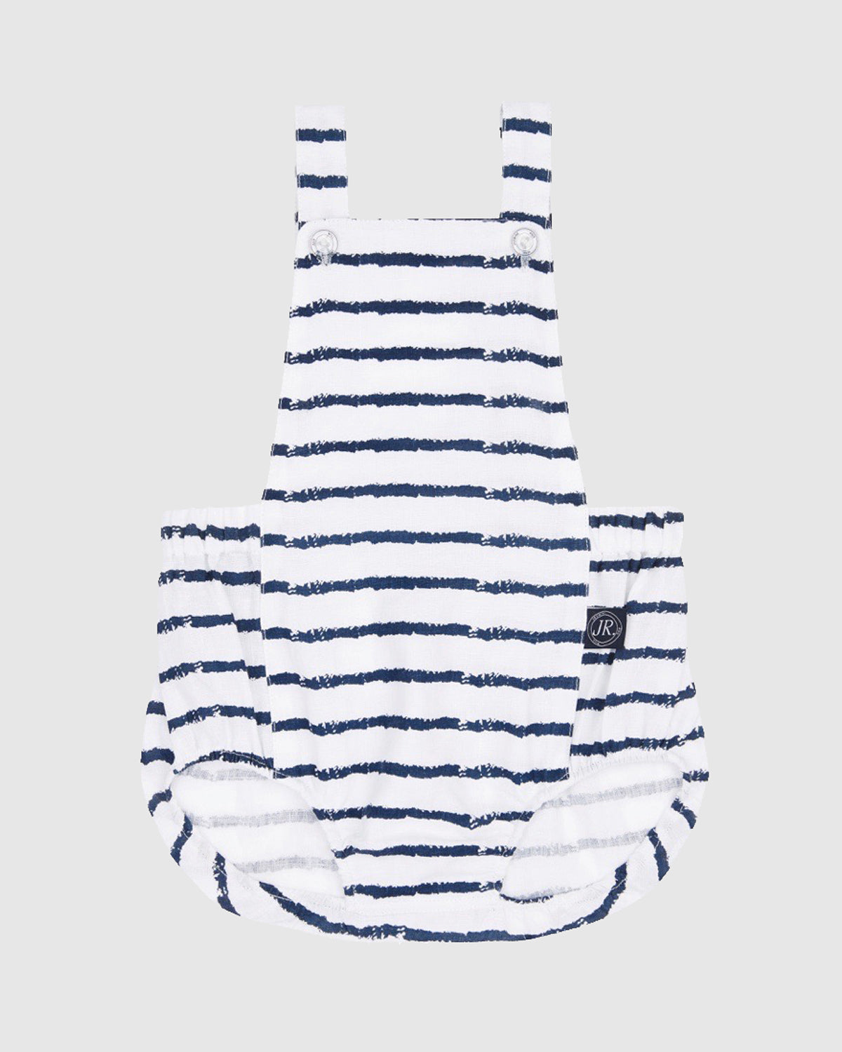 Junior Linen Day Romper Navy Stripe