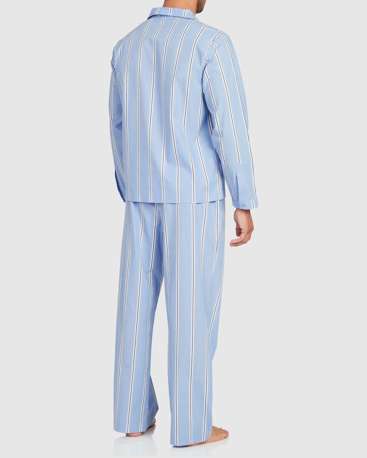 Unisex Cotton Onassis Set - Wide Blue Black Stripe