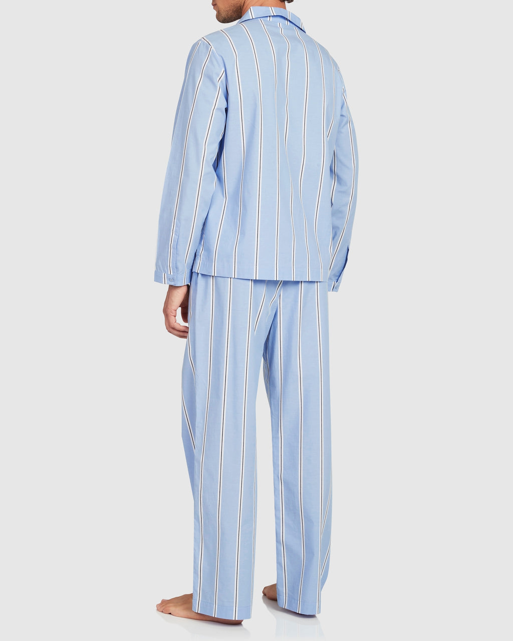 Unisex Cotton Onassis Set - Wide Blue Black Stripe