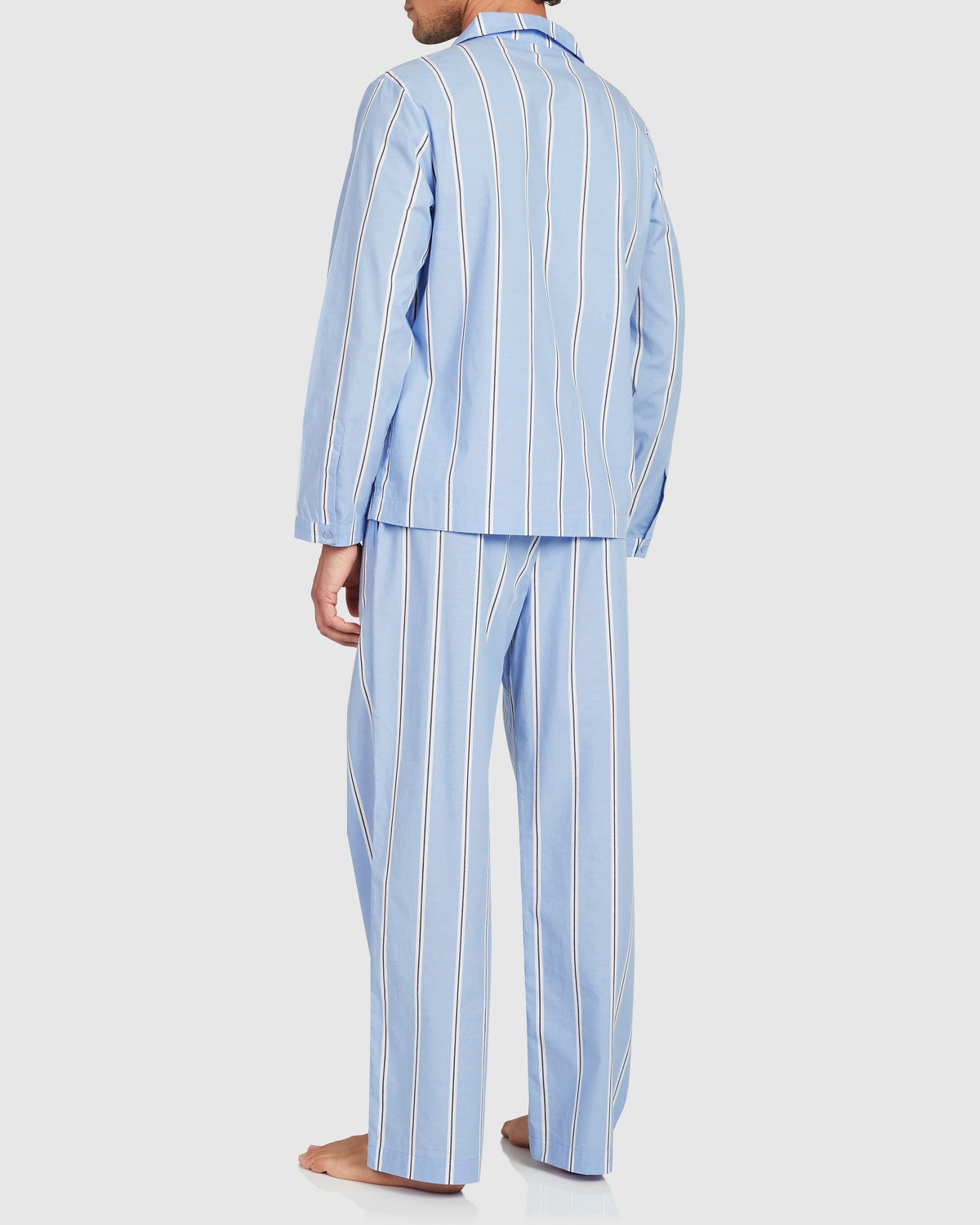 Unisex Cotton Onassis Set - Wide Blue Black Stripe