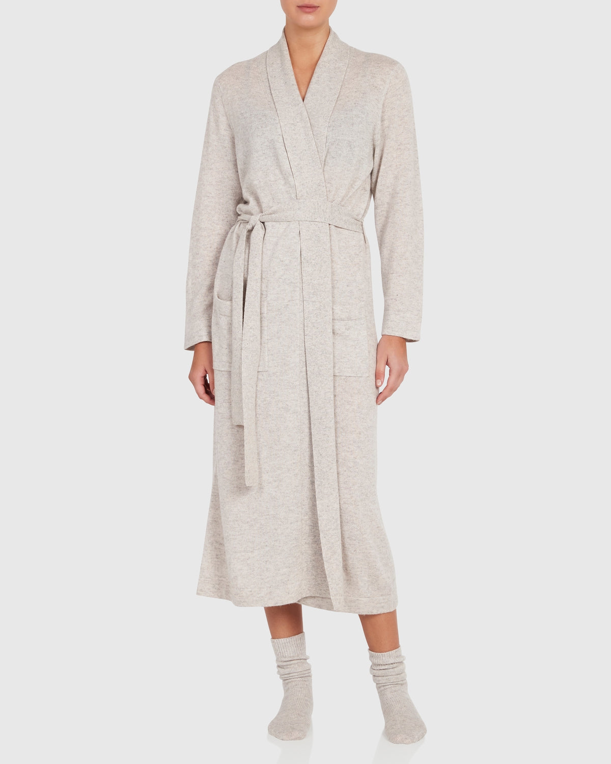 Clymaa Women Winter Wool Blend Robehousecoatnight Gown