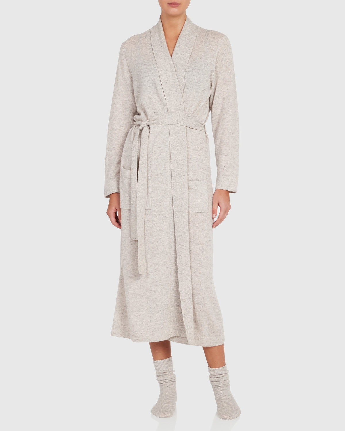 Load image into Gallery viewer, Cashmere and Wool Blend Robe
