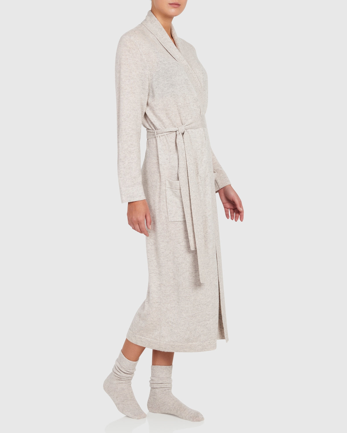 Load image into Gallery viewer, Cashmere and Wool Blend Robe
