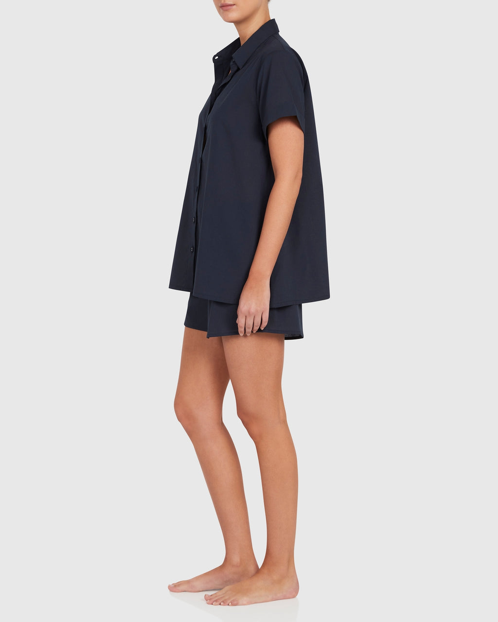 Reims Cotton Set - Navy (Maternity Friendly)