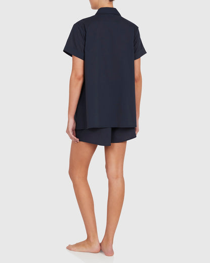 Reims Cotton Set - Navy (Maternity Friendly)